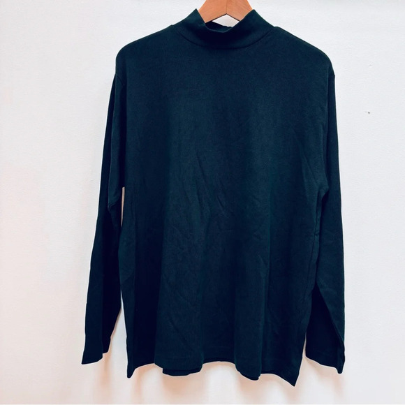 Designs Lane Bryant Mock Turtleneck Long Sleeve Blue Green Teal Plus 18/20 NWT - Picture 1 of 7